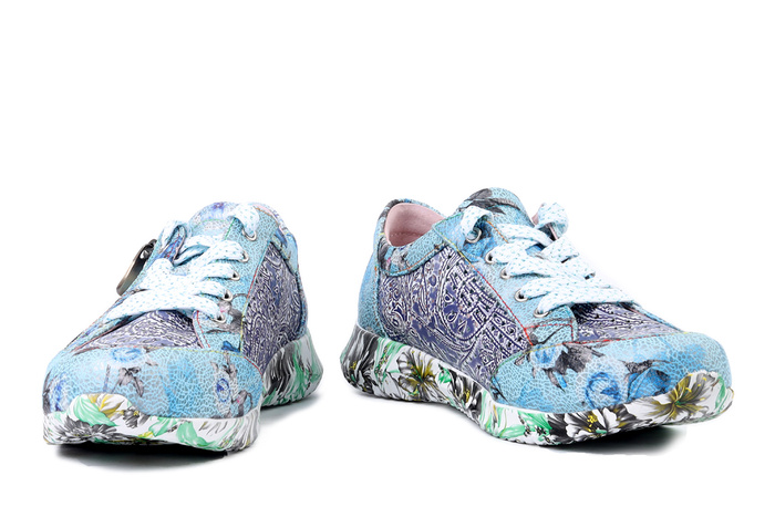 LAURA VITA 0007840 Joctao 06 cobalt, półbuty damskie