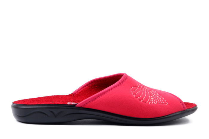 ADANEX 30304 SAK1VVH czerwony, kapcie damskie