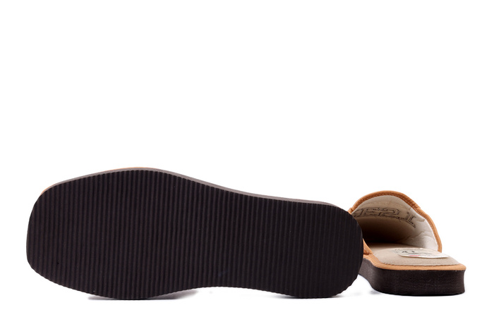 METEOR 500 Krzyś brązowy, kapcie męskie