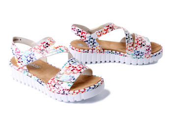 RIEKER V1364-90 multi, sandały damskie