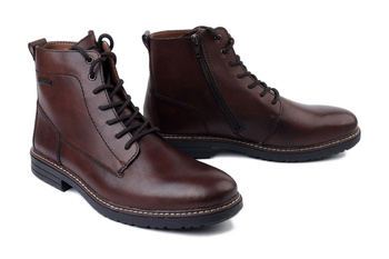 RIEKER TEX 33143-25 brown, trzewiki męskie