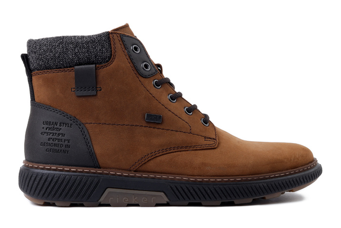 RIEKER TEX B3343-26 brown, trzewiki męskie