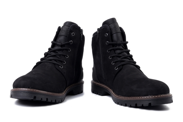RIEKER TEX F3614-00 black, trzewiki męskie