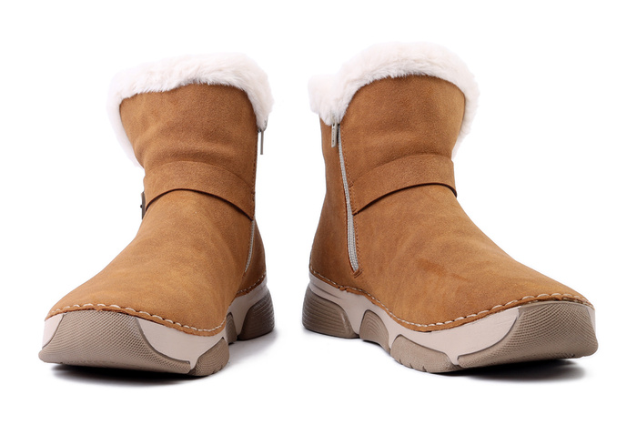 RIEKER 45966-00 brown, botki damskie