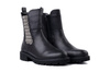 RIEKER REMONTE D8694-03 black combination, botki damskie