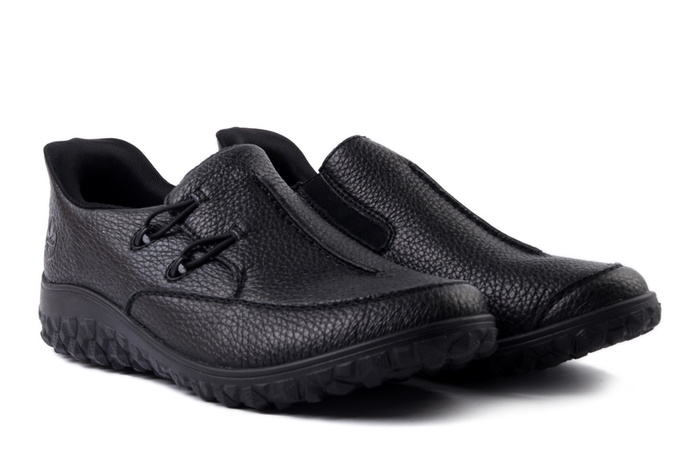 RIEKER 59559-00 black, półbuty damskie
