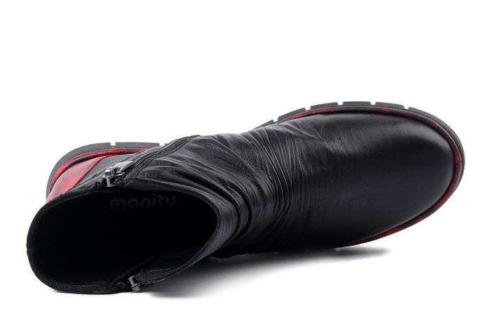 MANITU 990534-04 rot, botki damskie