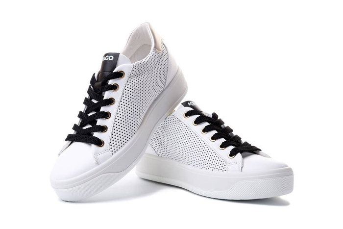 IGI&CO 16592 22 bianco/oro, półbuty sportowe damskie