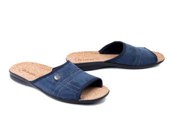 INBLU 155M 027 granat, kapcie męskie