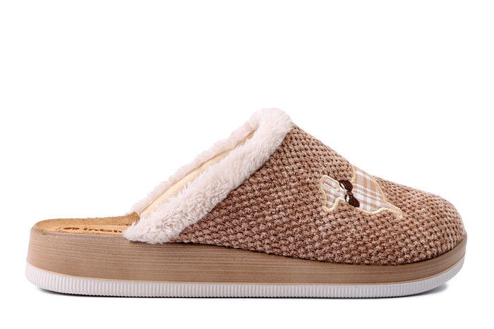 INBLU CT-42 026 piaskowy, kapcie damskie
