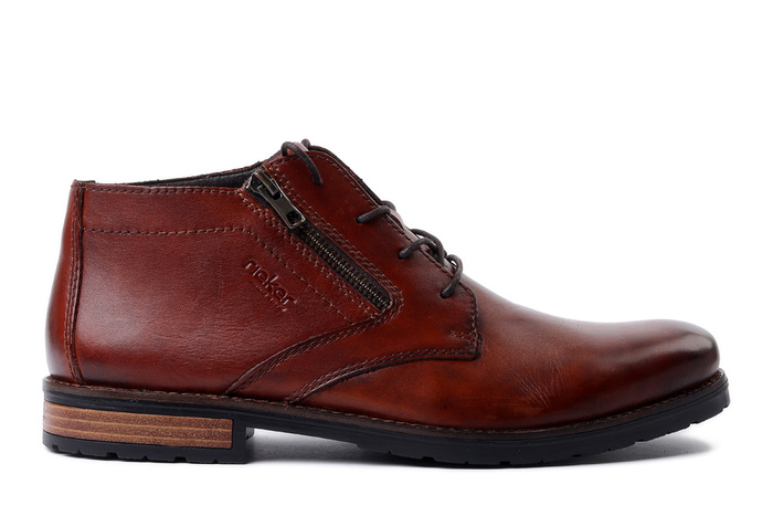 RIEKER 14609-24 brown, trzewiki męskie