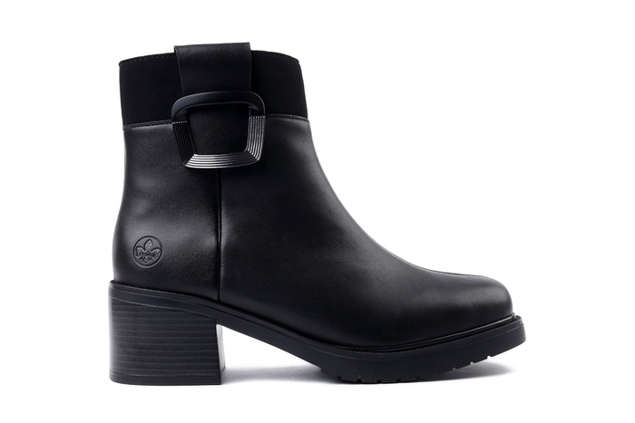 RIEKER Y5253-00 black, botki damskie