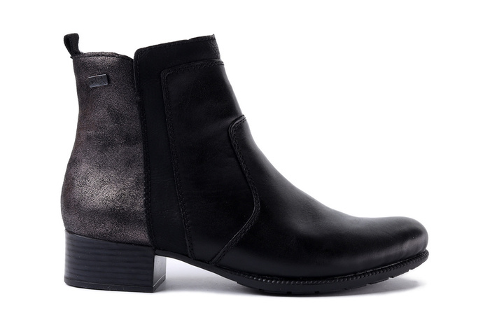 RIEKER TEX 78658-00 black, botki damskie