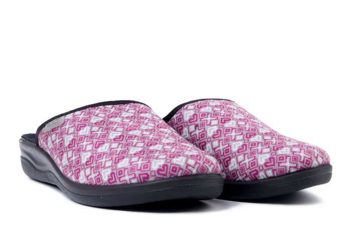 BEFADO 551D 005 różowy, kapcie damskie