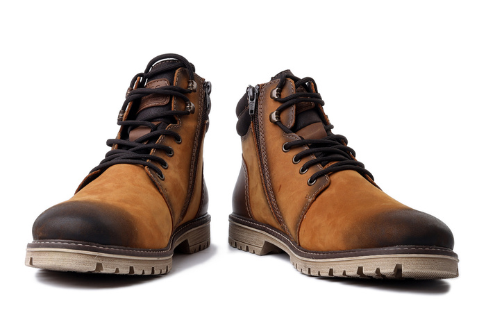 RIEKER TEX F3622-68 yellow, trzewiki męskie