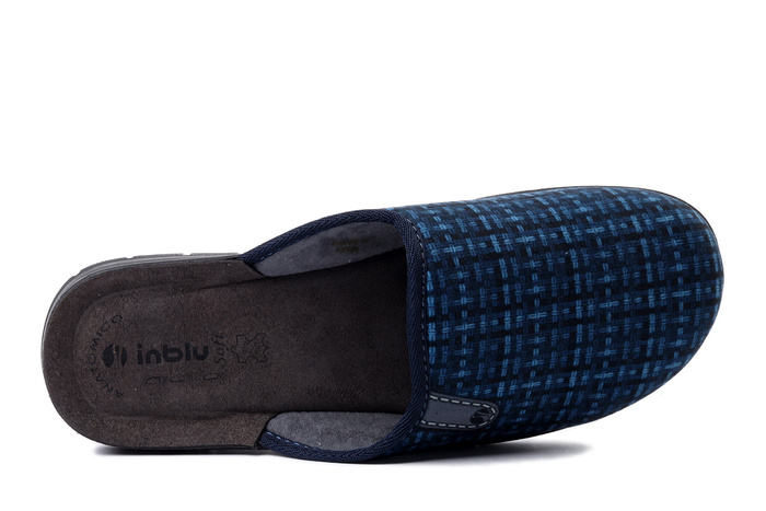 INBLU BG-61 004 granatowy, kapcie męskie