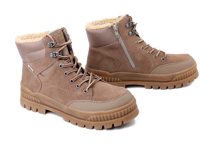 RIEKER TEX W2176-64 beige, trzewiki damskie