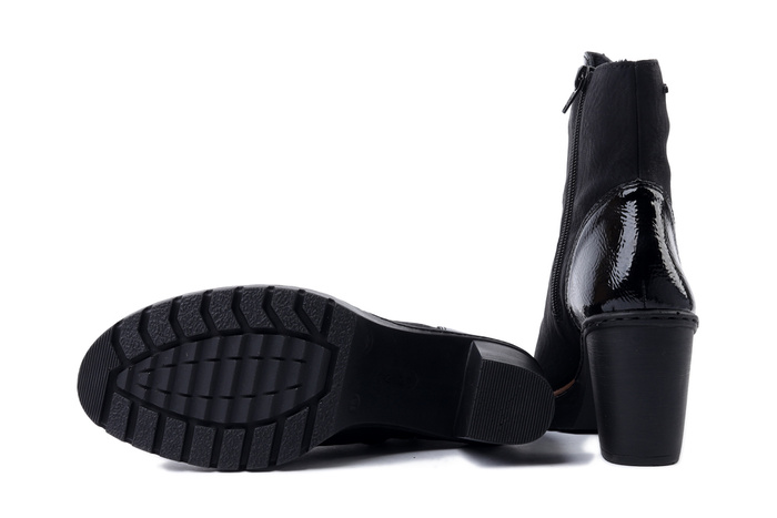 RIEKER Y2576-00 black, botki damskie