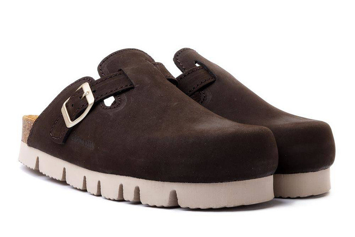 DR. BRINKMANN 600018-09 anthrazit, klapki profilatyczne damskie