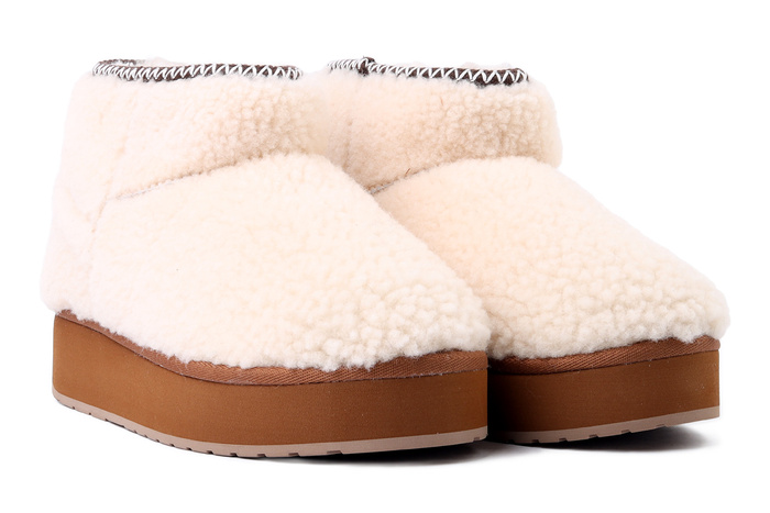 EMU AUSTRALIA W13187 Stinger Micro Flatform Teddy natural, botki damskie