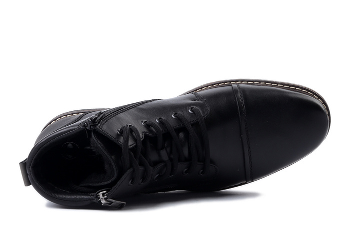 RIEKER TEX 13704-00 black, trzewiki męskie