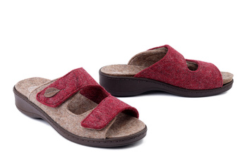 DR. BRINKMANN 330047-41 bordeaux, klapki damskie