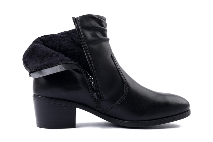RIEKER 73981-00 black, botki damskie