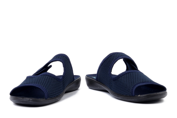 ADANEX 30261 DIK7VD granatowy, kapcie damskie