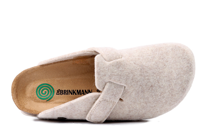 DR. BRINKMANN 320269-08 beige, kapcie damskie