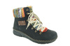 RIEKER 73343-00 black combiantion, trzewiki damskie