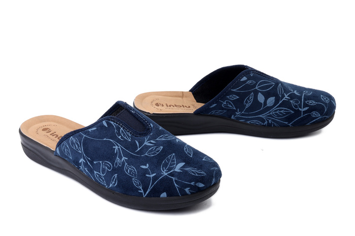 INBLU CF-49 004 granatowy, kapcie damskie