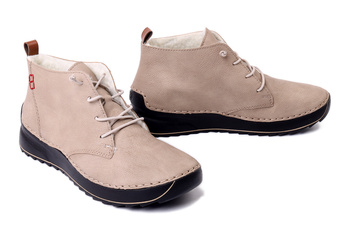 RIEKER 51510-60 beige, trzewiki damskie