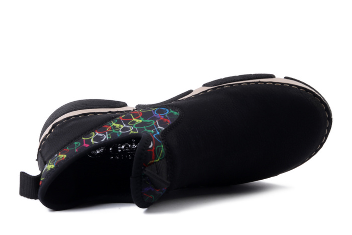 RIEKER 45957-00 black, półbuty damskie
