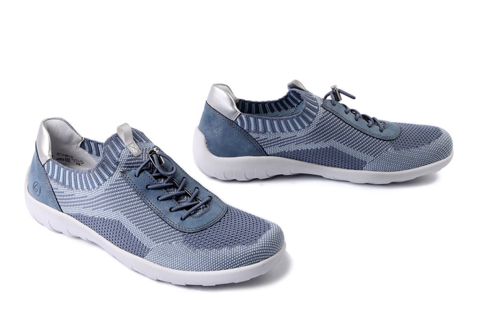 RIEKER REMONTE R3518-15 blue combination, półbuty  damskie