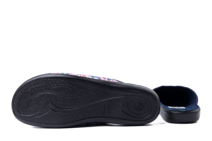 ADANEX 30180 SAL17VD granatowy, kapcie damskie