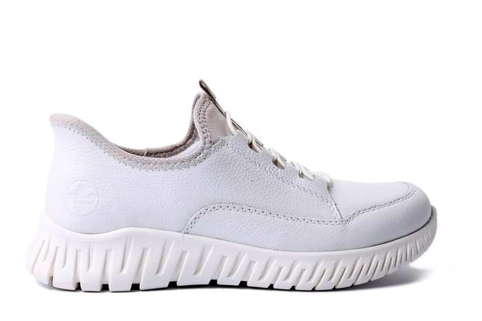 RIEKER M5357-80 white, półbuty damskie
