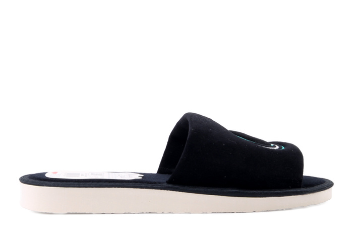 METEOR 044 Zuza czarny/zielony, kapcie damskie