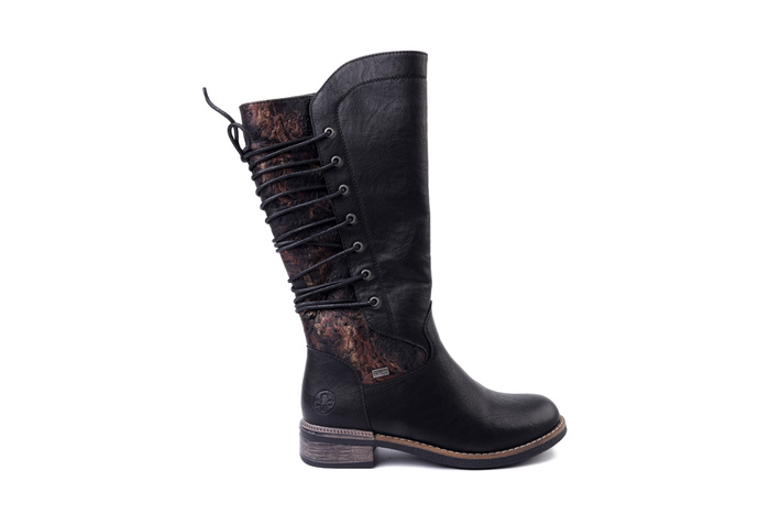 RIEKER TEX 94693-00 black, kozaki damskie