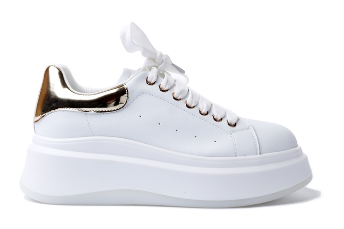 GOE NN2N4031 white/gold, półbuty damskie
