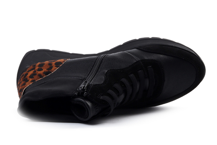 RIEKER REMONTE D2V70-03 black combiantion, trzewiki damskie