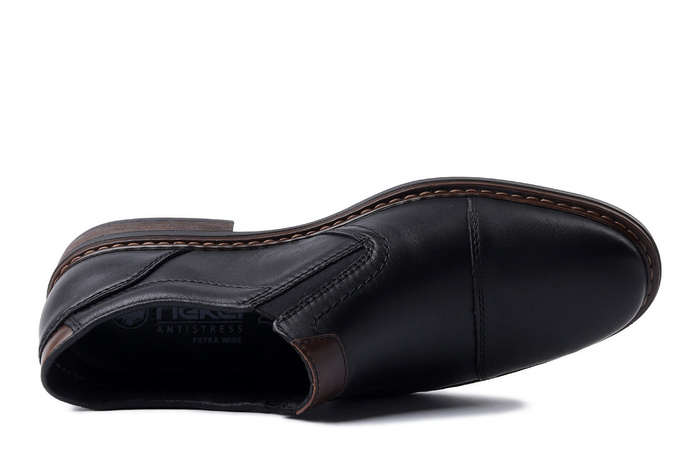 RIEKER 17659-00 black, półbuty męskie
