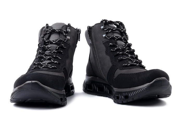 RIEKER TEX M6023-45 grey, trzewiki damskie