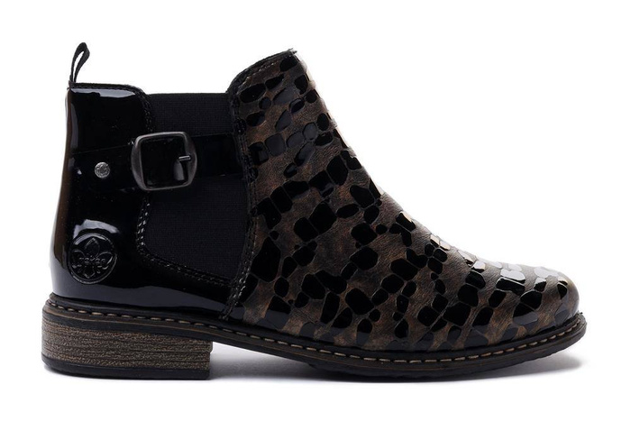 RIEKER Z4965-90 brown, botki damskie