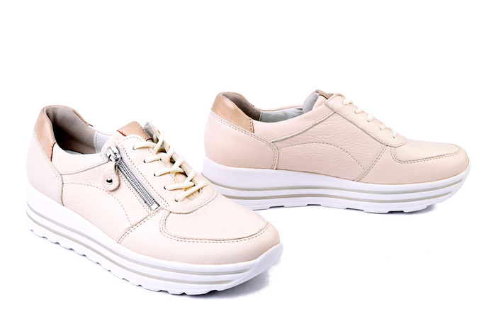 WALDLAUFER 758009207698 perl lightgold, półbuty damskie