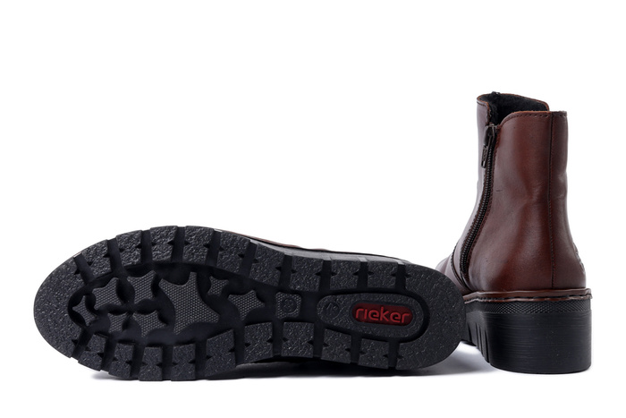 RIEKER X9165-27 brown, botki damskie