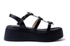 WONDERS A-3703 ISEO. V negro, sandały damskie
