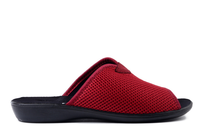 ADANEX 30266 DIK27VD bordowy, kapcie damskie