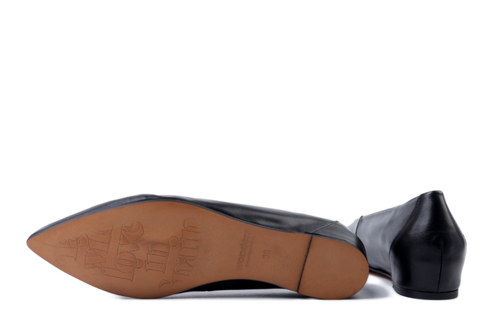 WONDERS A-3802 negro, czółenka damskie