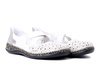 RIEKER 46352-80 white, półbuty letnie damskie