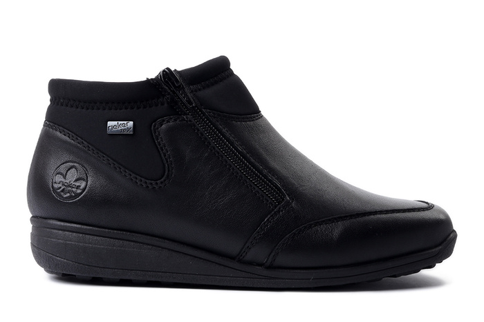 RIEKER 47270-00 black, botki damskie